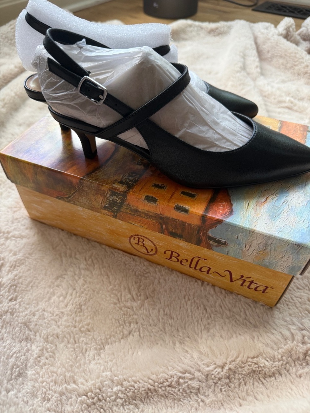 Bella Vita Kayce Kitten Heel Size 6W NWT